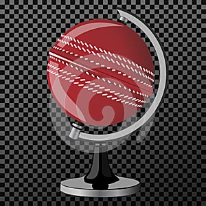 Vector criket. Criket globe isolated over transparent background. Vector illustration