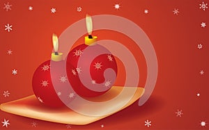 Vector cristmas candles