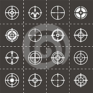 Vector Crosshair icon set