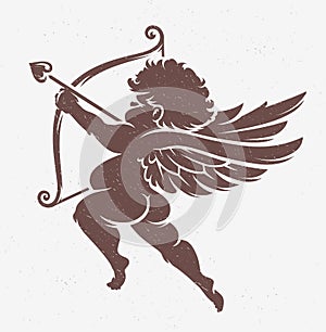 Vector Cupid Silhouette