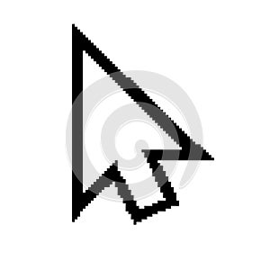 Vector of cursor icon 8 bit pixel. EPS8 . photo