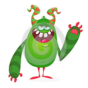 Vector cute caroon alien