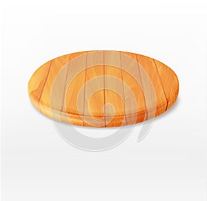 Vector cutting board isolated on a white background