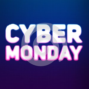 Vector cyber monday sale background with shining dots.