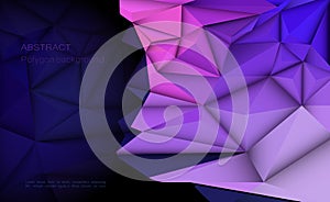Vector 3D Geometric, Polygon, Line, Triangle pattern shape for wallpaper or background.