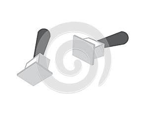 Vector 3d rubbeer stamps