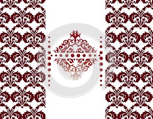 Vector Damask Floral pattern