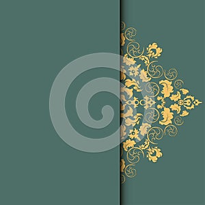 Vector damask frame