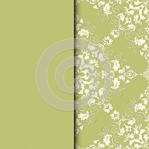 Vector damask frame