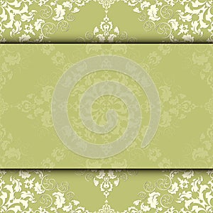 Vector damask frame