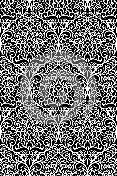 Vector damask seamless pattern