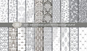 Vector damask seamless pattern background