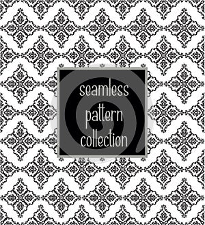 Vector damask seamless pattern background cdr06