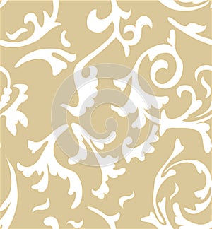 Vector damask seamless pattern background. Elegant