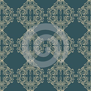 Vector damask seamless pattern background. Elegant luxury texture for wallpapers, backgrounds and page fill