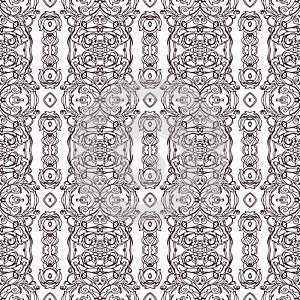 Vector damask seamless pattern background. Elegant luxury texture for wallpapers, backgrounds and page fill.