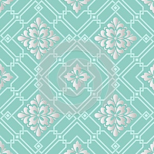 Vector damask seamless pattern background. Elegant luxury texture for wallpapers, backgrounds and page fill.