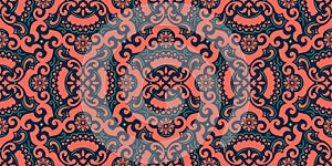 Vector damask seamless pattern background. Elegant luxury texture for wallpapers, backgrounds and page fill. Best motive