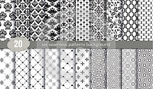 Vector damask seamless pattern background.pattern swatches included for illustrator user