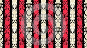 Vector damask seamless pattern element. Elegant luxury texture for wallpapers, backgrounds and page fill