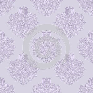 Vector damask seamless pattern element. Elegant luxury texture for wallpapers, backgrounds and page fill.