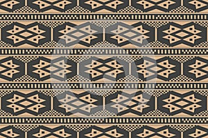 Vector damask seamless retro pattern background polygon geometry check cross frame line pixel mosaic. Elegant luxury brown tone