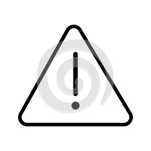 Vector of Danger icon in Triangle line - vector iconic