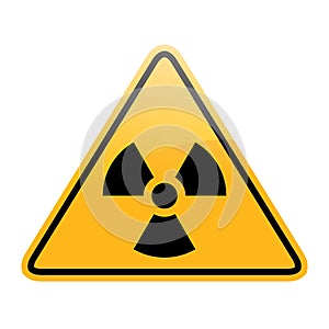 Vector danger radiation sign