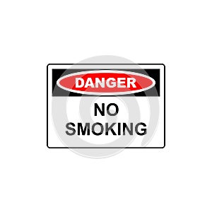 vector danger sign no smoking