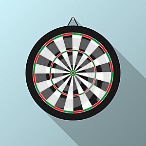 Vector dartboard with gradient backgrounds