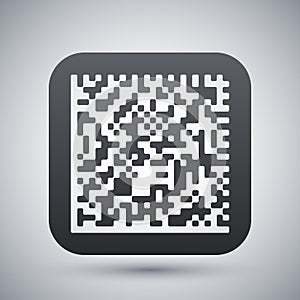 Vector datamatrix icon photo