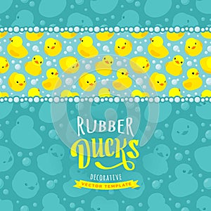 Vector decorating design made of yellow rubber