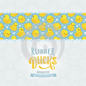 Vector decorating design made of yellow rubber