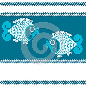 Vector decorative fishs