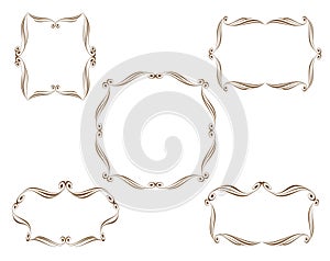 Vector decorative frames