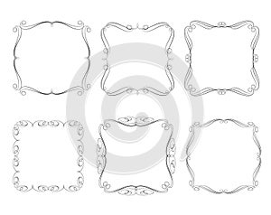 Vector decorative frames