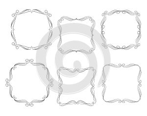 Vector decorative frames