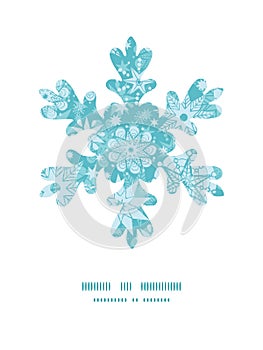 Vector decorative frost Christmas snowflake