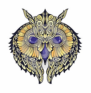 Vector decorative Owl vector for logo. Vector illustration