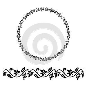 Vector Decorative seamless border design