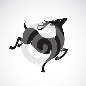 Vector of deer design on white background. Wild Animals.