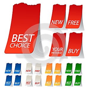 vector deflected stickers