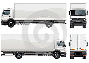 Vector delivery / cargo truck