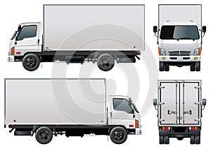 Vector delivery / cargo truck