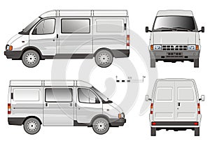 Vector Delivery Small Truck