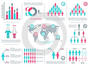 Vector demographic people icons