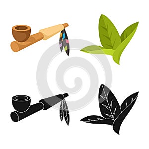 Vector design of accessories and harm icon. Collection of accessories and euphoria vector icon for stock.