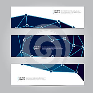 Vector design Banner technology background.