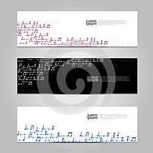 Vector design Banner technology background.