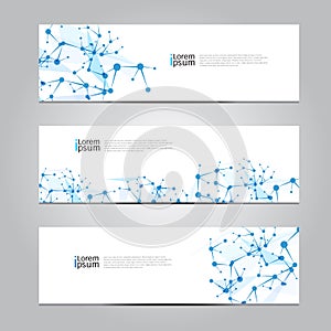 Vector design Banner technology background.